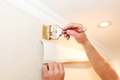 Pose de papier peint à Lanvallay — revêtements muraux et toiles de verre